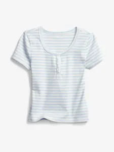 GAP Henley Koszulka dziecięce Niebieski Biały #292806