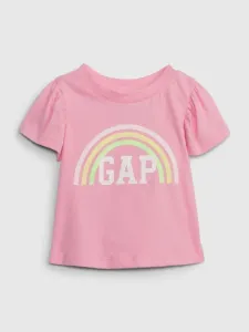 GAP Koszulka dziecięce Różowy #474470
