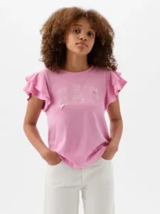GAP Koszulka dziecięce Różowy #578317