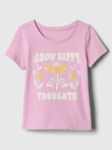 GAP Koszulka dziecięce Różowy