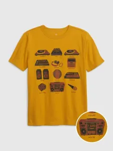 GAP Koszulka dziecięce Żółty
