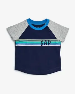 GAP Logo Arch Raglan Koszulka dziecięce Niebieski Szary