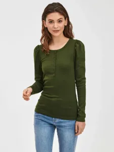 GAP Modern Henley Koszulka Zielony #262755