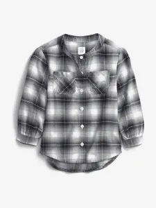GAP Oversize Flannel Koszula dziecięca Szary #278956