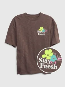 GAP Stay Fresh Koszulka dziecięce Brązowy