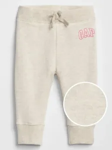 GAP Logo Spodnie dresowe dziecięce Beżowy #608611