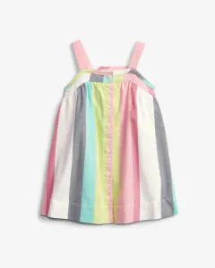 GAP Baby Stripe Button Sukienka dziecięca Wielokolorowy #293613