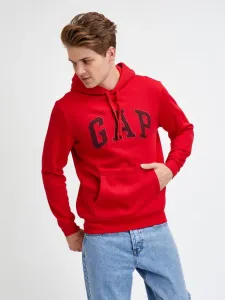 GAP Hoodie Logo Bluza Czerwony