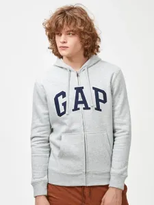 GAP Zip Logo Bluza Szary