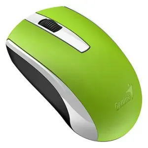 Genius Myš Eco-8100, 1600DPI, 2.4 [GHz], optická, 3tl., bezdrátová USB, zelená, Intergrovaná #352931