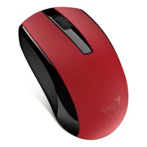 Genius Myš Eco-8100, 1600DPI, 2.4 [GHz], optická, 3tl., bezdrátová USB, červená, Intergrovaná #355389
