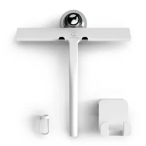 Gütewerk by blumfeldt Blaze, ściągaczka do kabiny prysznicowej, 23 cm, silikon, stal nierdzewna, nowoczesny design #93458