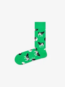 Happy Socks Ying Yang Cow Skarpetki Zielony