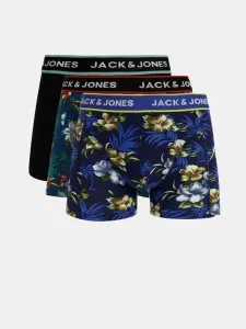 Jack & Jones Flower 3-pack Bokserki Niebieski #225055