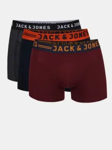 Jack & Jones Lichfield 3-pack Bokserki Czerwony
