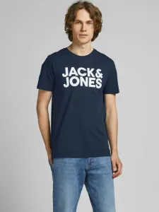 Jack & Jones Corp Koszulka Niebieski #321978
