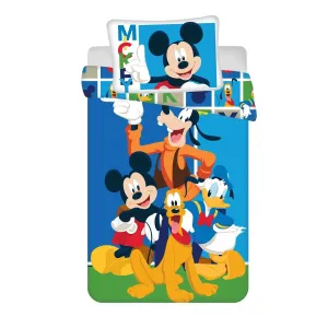 Bawełniana pościel dziecięca do łóżeczka Mickey and Friends baby, 100 x 135 cm, 40 x 60 cm
