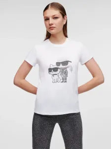 Karl Lagerfeld Ikonik 2.0 Koszulka Biały #601398