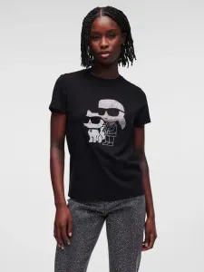 Karl Lagerfeld Ikonik 2.0 Koszulka Czarny #601396