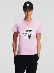 Karl Lagerfeld Ikonik 2.0 Koszulka Różowy