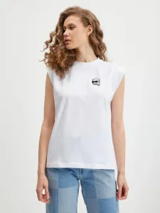 Karl Lagerfeld Ikonik Koszulka Biały #395412