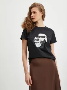 Karl Lagerfeld Ikonik Koszulka Czarny #395405