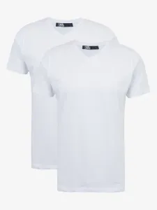 Karl Lagerfeld Koszulka 2 szt. Biały