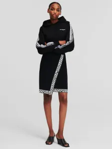 Karl Lagerfeld Logo Knit Spódnica Czarny