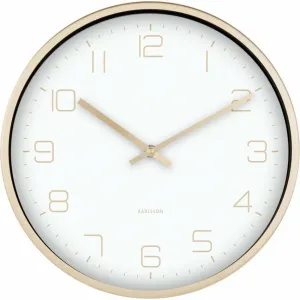 Karlsson 5720WH stylowy zegar ścienny, śr. 30 cm