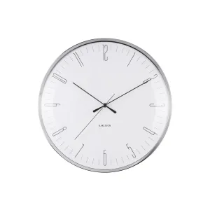 Karlsson KA5754WH Stylowy zegar ścienny, 40 cm