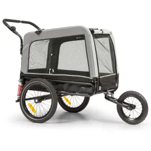 KLARFIT Husky Vario, przyczepka rowerowa dla psa 2 w 1, buggy, ok. 240 l, 600D Oxford #93954