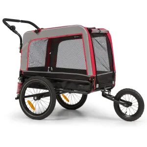KLARFIT Husky Vario, przyczepka rowerowa dla psa 2 w 1, buggy, ok. 240 l, 600D Oxford
