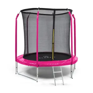 KLARFIT Jumpstarter, trampolina, Ø 2,5 m, siatka, maks. 120 kg, powierzchnia do skakania Ø 195 cm #92794