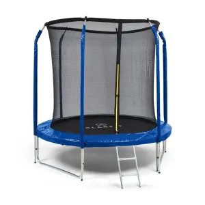 KLARFIT Jumpstarter, trampolina, Ø 2,5 m, siatka, maks. 120 kg, powierzchnia do skakania Ø 195 cm #91584