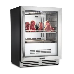 Klarstein Steakhouse Pro, szafa do sezonowania mięsa, 1 strefa, 98 l, 1-25°C, panel dotykowy, stal nierdzewna