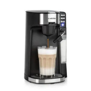 Klarstein Baristomat, automatyczny ekspres do kawy i herbaty, 2 w 1, spieniacz do mleka, 6 programów #90875