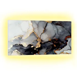 Klarstein Mojave 1000 Smart, panel grzewczy na podczerwień 2 w 1, grzejnik, 120 x 60 cm, 1000 W, podświetlenie RGB #93917