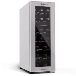 Klarstein Shirley 15 Uno, chłodziarka do wina, 48 l, 15 butelek, 5-20°C, dotykowy panel sterowania, styl retro #529560