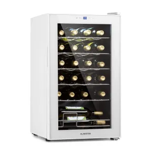 Klarstein Shiraz 24 Uno, chłodziarka do wina, 63 l, 24 butelki, dotykowy panel sterowania, 5-18°C #581233