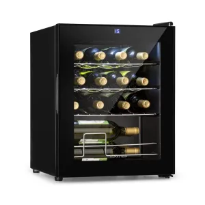 Klarstein Shiraz, chłodziarka do wina, 42 l, dotykowy panel sterowania, 131 W, 5-18°C, czarna