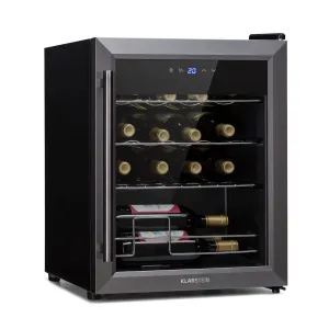 Klarstein Ultimo 16 Uno, chłodziarka do wina, 42 l, dotykowy panel sterowania, 16 butelek, 5-18°C #576406