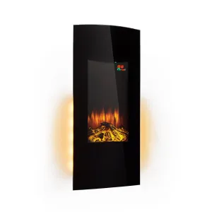 Klarstein Lamington, kominek elektryczny, 2000 W, LED ogień, termowentylator, timer, oświetlenie #92897