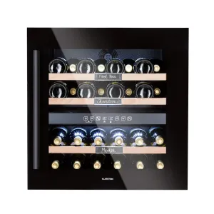 Klarstein Vinsider 36, chłodziarka do wina, 2 strefy chłodzenia, 5-22°C, 85 l, 36 butelek #93131