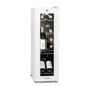 Klarstein Shiraz 12 Slim, chłodziarka do wina, 32 l, 12 butelek, dotykowy panel sterowania, 85 W, 5-18°C #94156