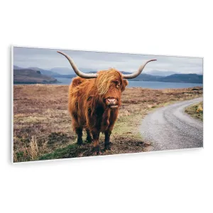Klarstein Wonderwall Air Art Smart, panel grzewczy na podczerwień, grzejnik, 120 x 60 cm, 700 W, motyw krowy