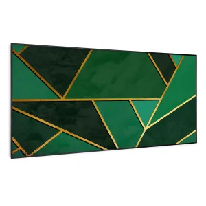 Klarstein Wonderwall Air Art Smart, panel grzewczy na podczerwień, grzejnik, 120 x 60 cm, 700 W, zielona linia