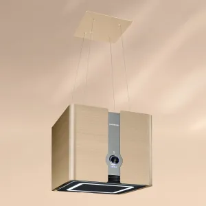 Klarstein Futurelight Smart, okap kuchenny wyspowy, pochłaniacz, 420 m³/h, LED, stal nierdzewna #93271