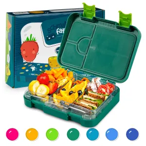 Klarstein junior, śniadanówka, lunchbox dla dziecka, 6 przegródek, 21,3 x 15 x 4,5 cm, bez BPA #94213