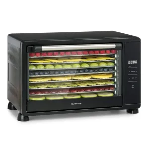Klarstein Mega Jerky, automat do suszenia, wyświetlacz dotykowy LC, 8 poziomów, 650 W, 35–80°C, czarny