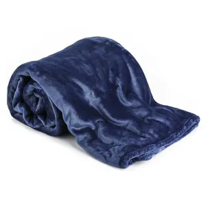 Koc XXL / Narzuta na łóżko ciemnoniebieska, 200 x 220 cm #600670